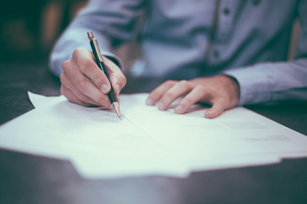 person signing financial documents