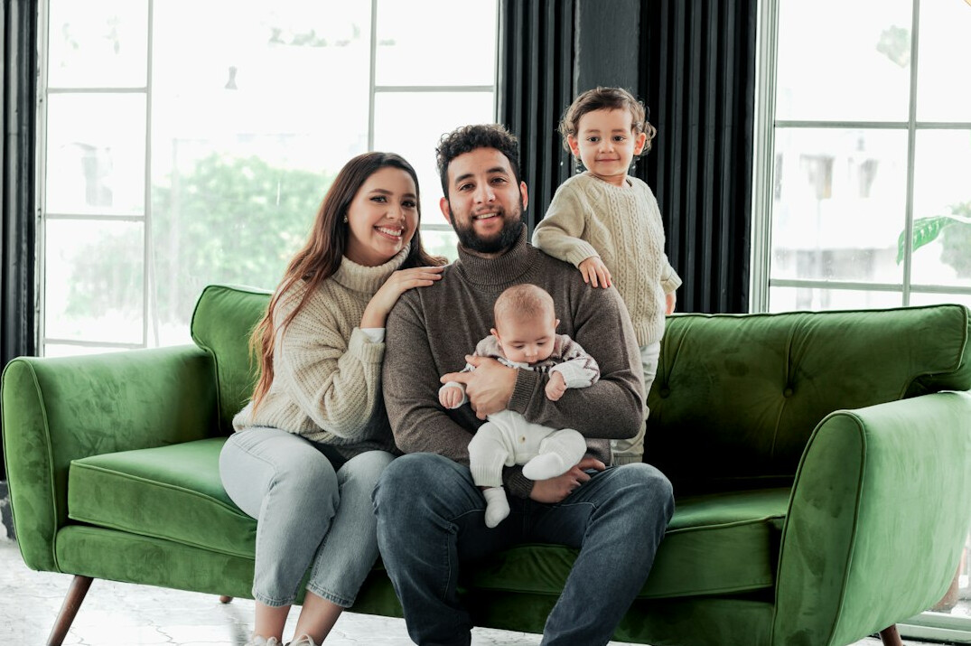 family protecting future with insurance